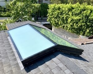 Skylight Guide - White Frosted Glass Ridge Skylight