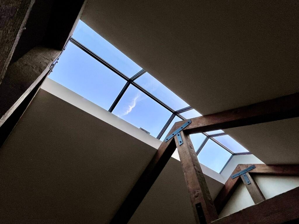 Custom glass Ridgelite skylight installation in Glendale — Hollywood Skylights