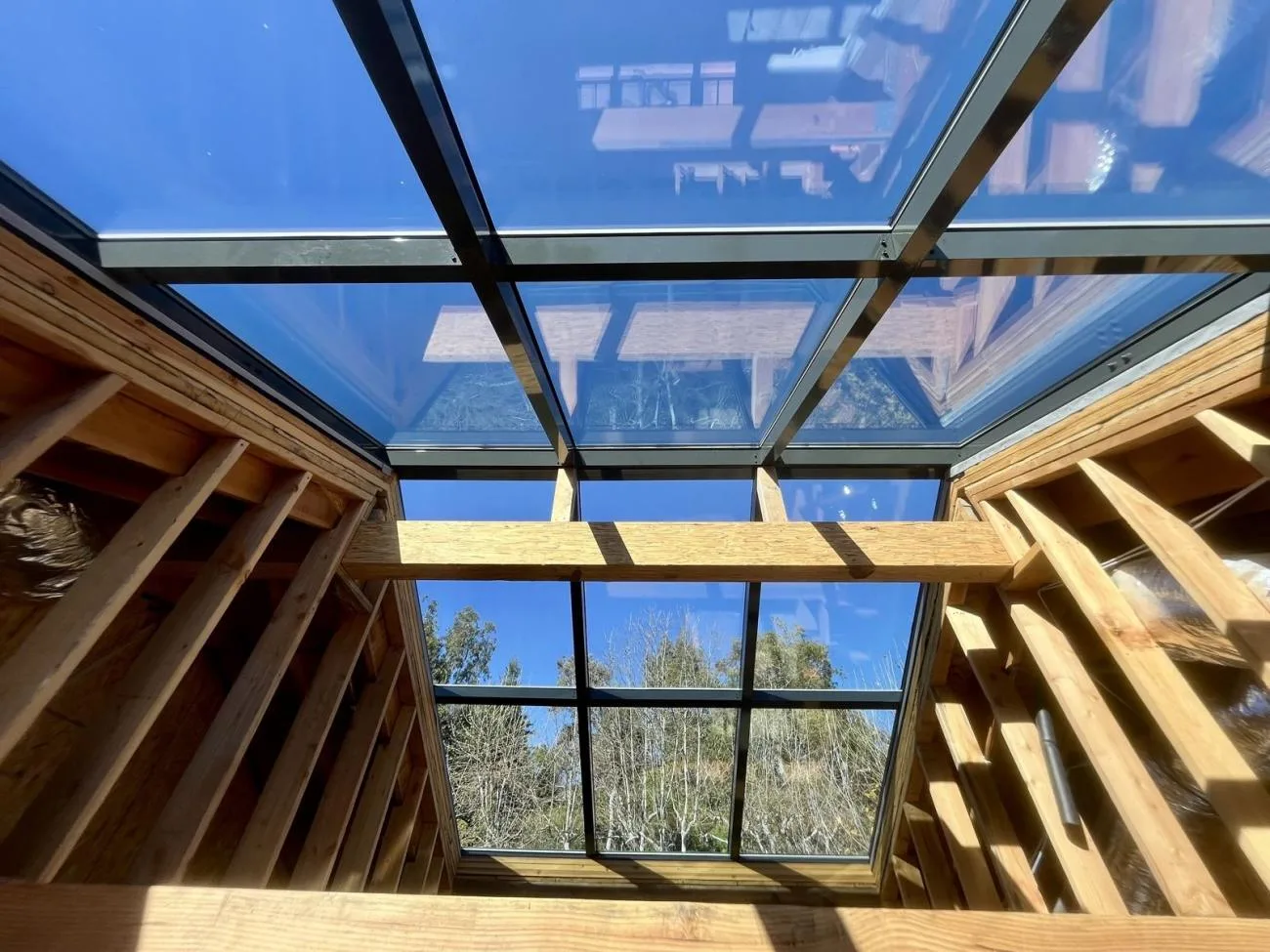 Ridgelite skylight new construction, interior view, Los Angeles