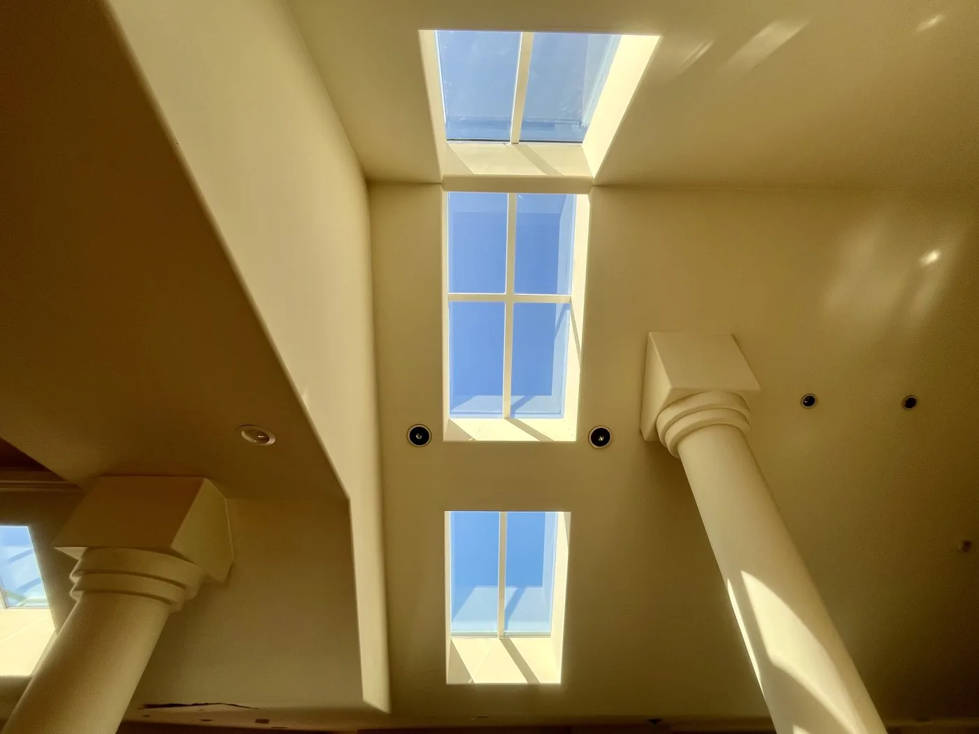 Ridgelite skylight replacement, interior view, Los Angeles